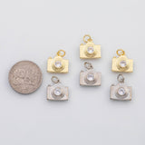 18K Gold PVD Camera charm charm s Charms - Tarnish Resistant
