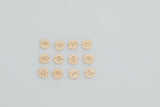 14KGF Zodiac Horoscoper Connectors - 6mm 14kt Gold Filled Zodiac Connectors Bracelet Letter Charm Disk Permanent Jewelry Supplies Wholesale