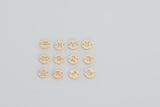 14KGF Zodiac Horoscoper Connectors - 6mm 14kt Gold Filled Zodiac Connectors Bracelet Letter Charm Disk Permanent Jewelry Supplies Wholesale