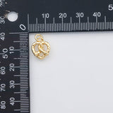 18K Gold PVD Pretzel charm s Charms - Tarnish Resistant