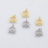 18K Gold PVD Pretzel charm s Charms - Tarnish Resistant