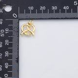 18K Gold PVD Pretzel charm s Charms - Tarnish Resistant