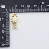 18K Gold PVD Fish charm s Charms - Tarnish Resistant