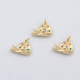 18K Gold PVD Snail charm animal charm s Charms - Tarnish Resistant