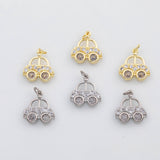 18K Gold PVD Car charm s Charms - Tarnish Resistant