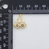 18K Gold pvd Car charm s Charms - Tarnish Resistant