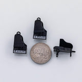 18K Gold PVD 3D Gr piano musical instrument enamel charm s Charms - Tarnish Resistant