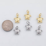 18K Gold PVD Sea turtle tortoise charm s Charms - Tarnish Resistant