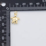 18K Gold PVD Sea turtle tortoise charm s Charms - Tarnish Resistant