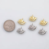 18K Gold PVD Snail charm s Charms - Tarnish Resistant