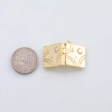 18K Gold PVD Book Locket Charm - Tarnish Resistant