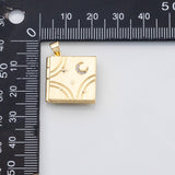 18K Gold PVD Book Locket Charm - Tarnish Resistant