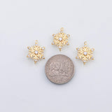 18K Gold PVD Snowflake charm - Tarnish Resistant