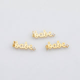 18K Gold pvd Babe charm - Tarnish Resistant
