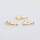 18K Gold PVD Babe charm - Tarnish Resistant