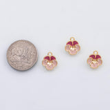 18K Gold PVD Flower charm - Tarnish Resistant
