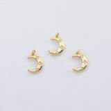 18K Gold PVD Moon charm - Tarnish Resistant