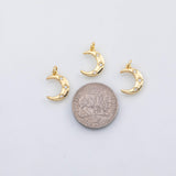 18K Gold PVD Moon charm - Tarnish Resistant