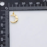 18K Gold PVD Moon charm - Tarnish Resistant