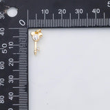 18K Gold PVD Key charm - Tarnish Resistant
