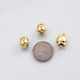 18K Gold PVD 3D Pig charm s Charms - Tarnish Resistant