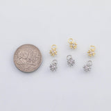 18K Gold pvd Pound sign number sign charm - Tarnish Resistant
