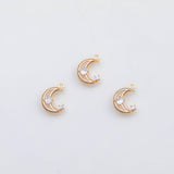 18K Gold PVD Moon charm - Tarnish Resistant