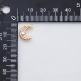 18K Gold PVD Moon charm - Tarnish Resistant