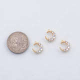 18K Gold PVD Moon charm - Tarnish Resistant