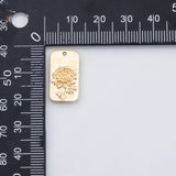 18K Gold PVD Birth month flower charm - Tarnish Resistant