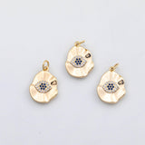 18K Gold PVD Evil eye charm - Tarnish Resistant