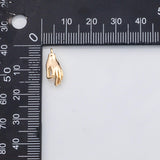 18K Gold PVD OK Sign H charm - Tarnish Resistant