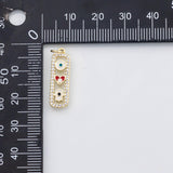 18K Gold pvd Evil eye hamsa heart charm - Tarnish Resistant