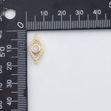 18K Gold PVD Opal charm - Tarnish Resistant