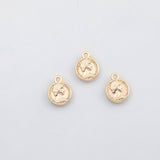 18K Gold PVD Roman coin charm - Tarnish Resistant