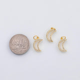18K Gold PVD Moon charm - Tarnish Resistant