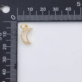 18K Gold PVD Moon charm - Tarnish Resistant