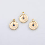 18K Gold PVD Blue Star charm - Tarnish Resistant