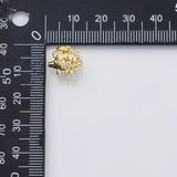 18K Gold PVD 3D Hedgehog Porcupine animal charm s Charms - Tarnish Resistant
