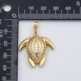 18K Gold PVD Turtle sea turtle charm s Charms - Tarnish Resistant