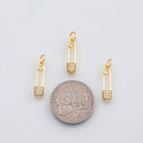 18K Gold PVD Clothespin charm s Charms - Tarnish Resistant