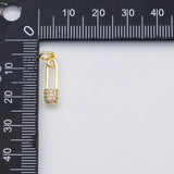 18K Gold PVD Clothespin charm s Charms - Tarnish Resistant