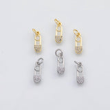 18K Gold PVD Clothespin charm s Charms - Tarnish Resistant