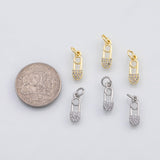 18K Gold PVD Clothespin charm s Charms - Tarnish Resistant