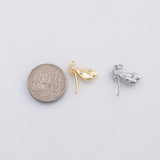 18K Gold PVD Damselfly dragonfly charm s Charms - Tarnish Resistant