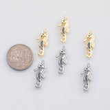 18K Gold PVD Seahorse sea horse charm s Charms - Tarnish Resistant