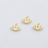 18K Gold PVD Evil eye charm s Charms - Tarnish Resistant