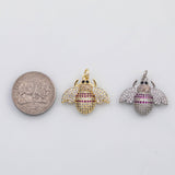 18K Gold PVD Honey bee charm s Charms - Tarnish Resistant