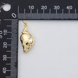 18K Gold PVD Conch shell sea shell ocean beach summer charm s Charms - Tarnish Resistant