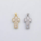 18K Gold pvd Cross charm s Charms - Tarnish Resistant